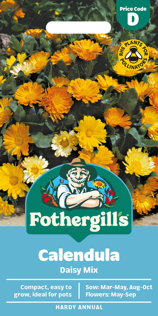 Mr Fothergill's Calendula Daisy Mix Seeds Packet