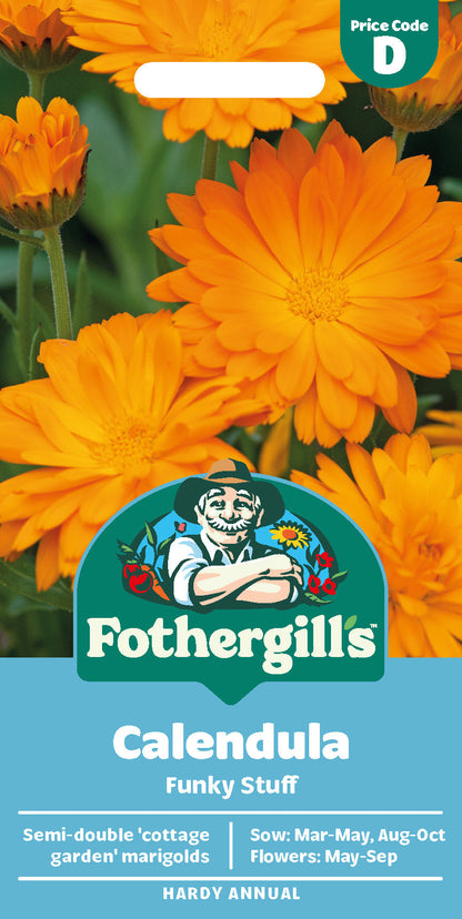 Mr Fothergill's Calendula Funky Stuff Seeds Packet
