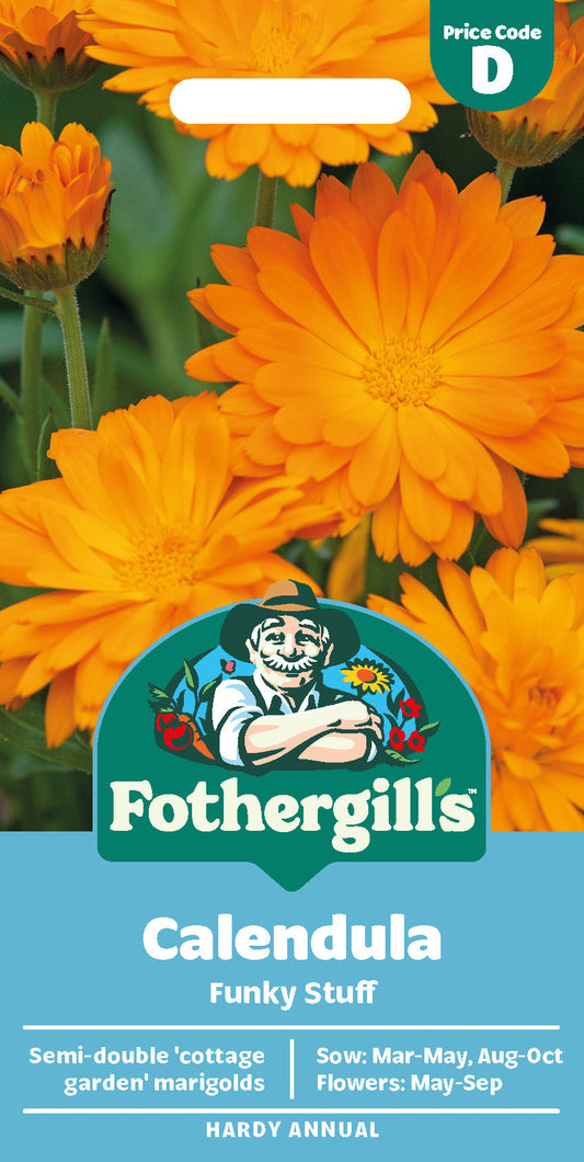 Mr Fothergill's Calendula Funky Stuff Seeds Packet