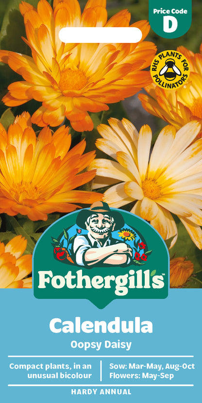 Mr Fothergill's Calendula Oopsy Daisy Seeds Packet