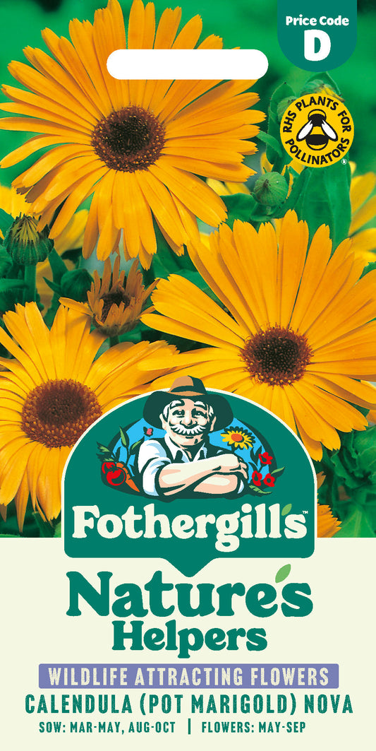 Mr Fothergill's Calendula Pot Marigold Nova Seeds Packet
