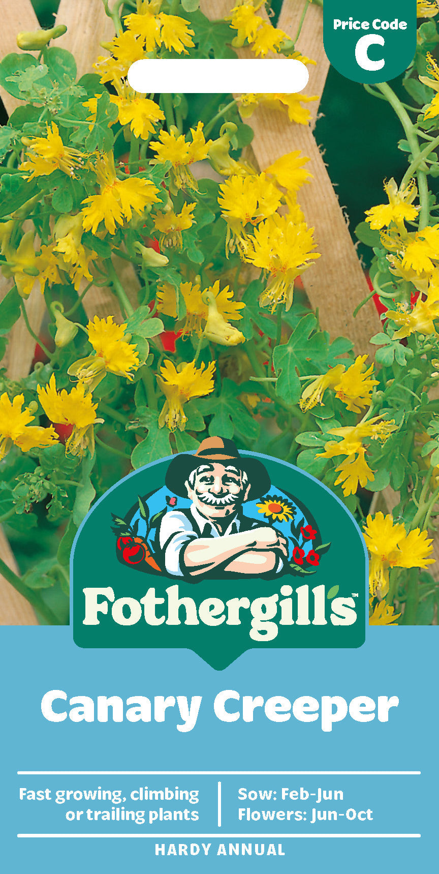 Mr Fothergill's Canary Creeper Seeds Packet