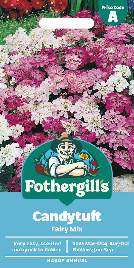 Mr Fothergill's Candytuft Fairy Mix Seeds Packet