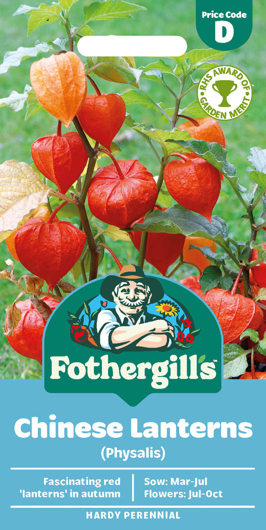 Mr Fothergill's Chinese Lanterns Physalis Alkekengi Seeds Packet