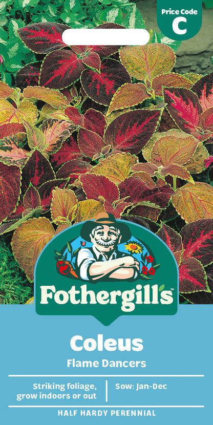 Mr Fothergill's Coleus Flame Dancers Seeds Packet