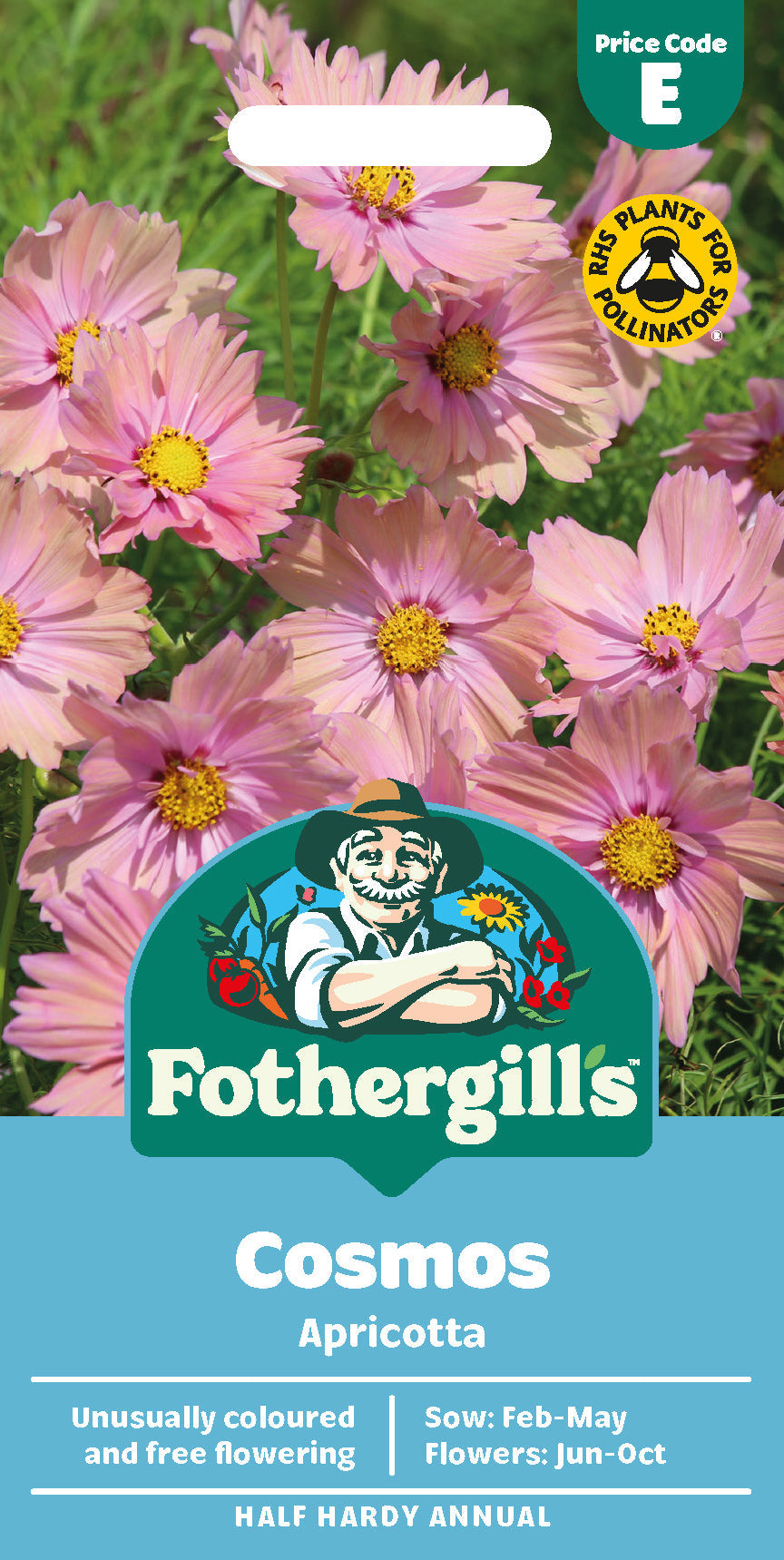 Mr Fothergill's Cosmos Apricotta Seeds Packet