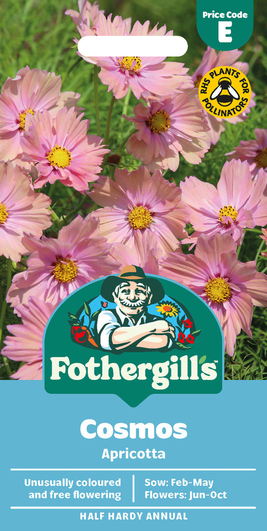 Mr Fothergill's Cosmos Apricotta Seeds Packet