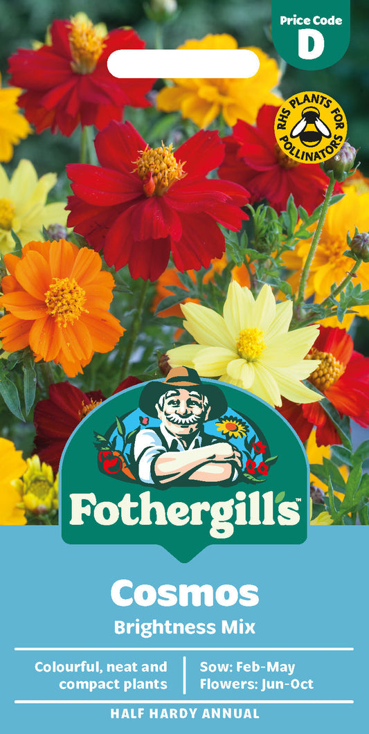 Mr Fothergill's Cosmos Brightness Mix Seeds Packet
