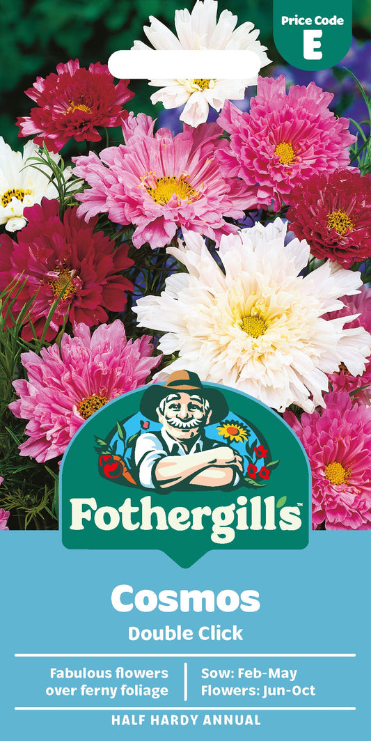 Mr Fothergill's Cosmos Double Click Seeds Packet