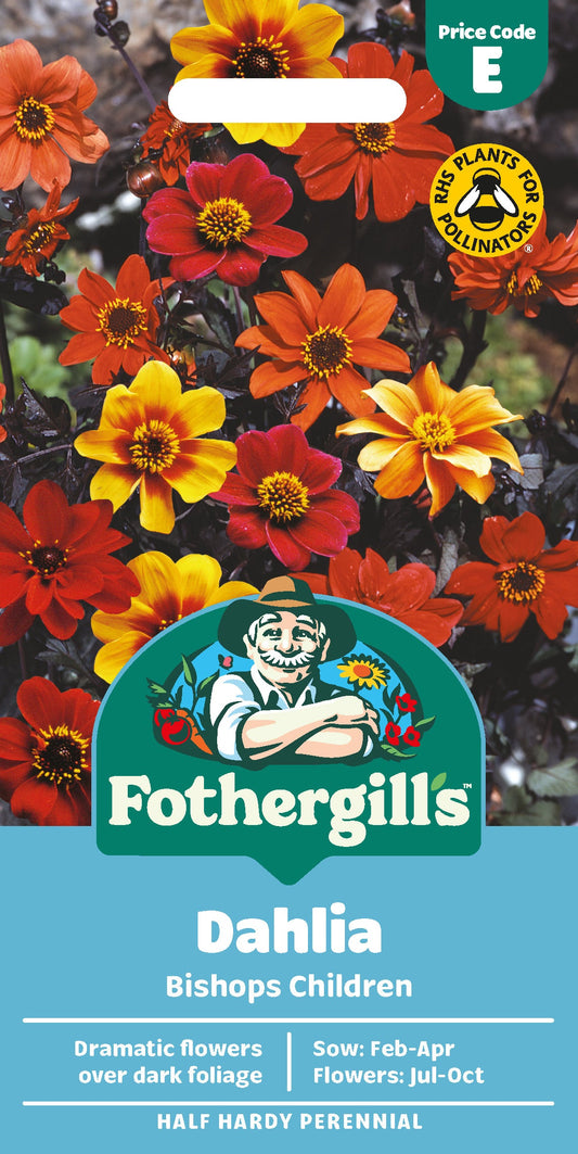Mr Fothergill's Dahlia Bishops Children Seeds Packet