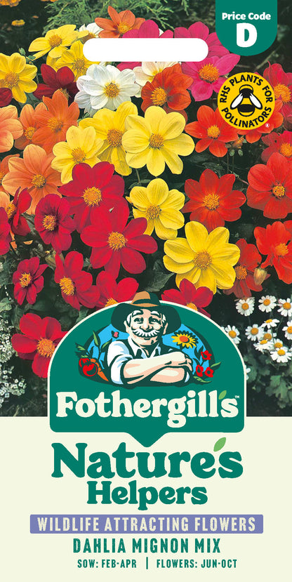 Mr Fothergill's Dahlia Mignon Mix Seeds Packet