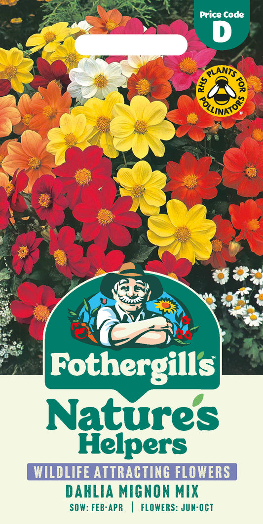 Mr Fothergill's Dahlia Mignon Mix Seeds Packet