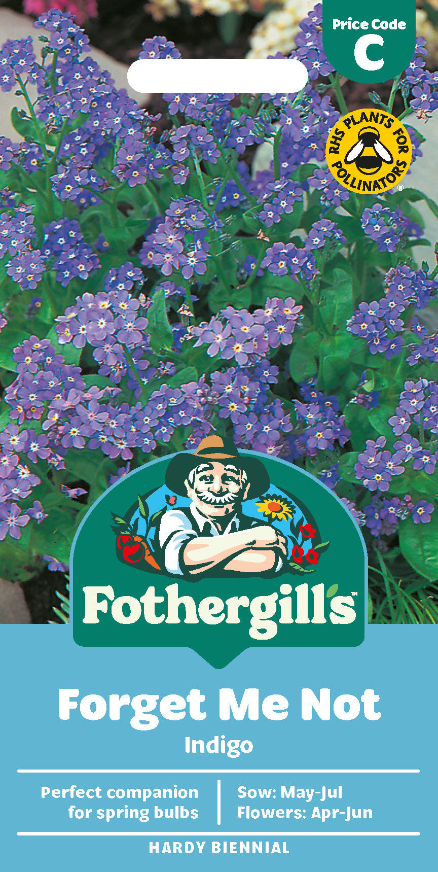 Mr Fothergill's Forget Me Not Indigo Seeds Packet