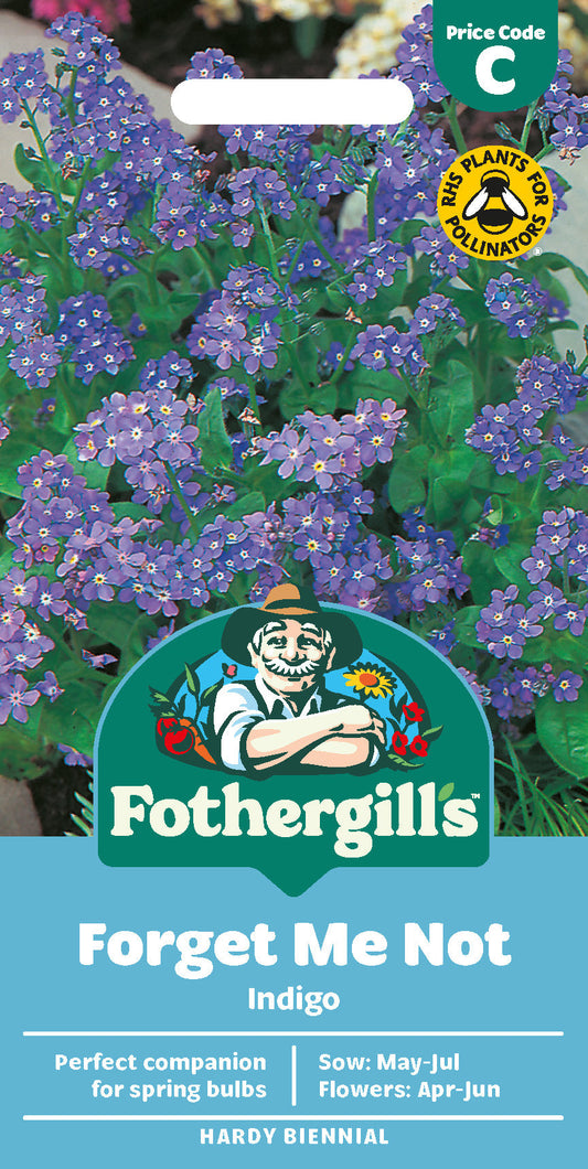 Mr Fothergill's Forget Me Not Indigo Seeds Packet