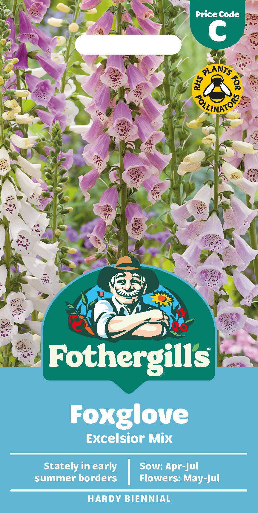 Mr Fothergill's Foxglove Excelsior Mix Seeds Packet