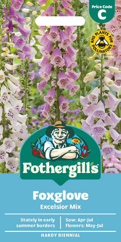 Mr Fothergill's Foxglove Excelsior Mix Seeds Packet