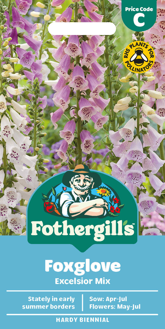 Mr Fothergill's Foxglove Excelsior Mix Seeds Packet