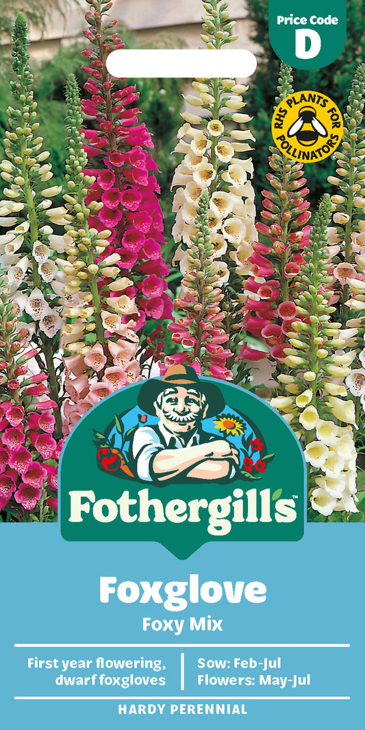Mr Fothergill's Foxglove Foxy Mix Seeds Packet