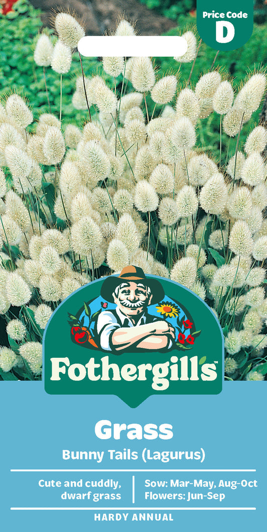 Mr Fothergill's Grass Bunny Tails (Lagurus) Seeds Packet