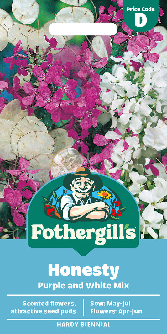 Mr Fothergill's Honesty Purple And White Mix Seeds Packet
