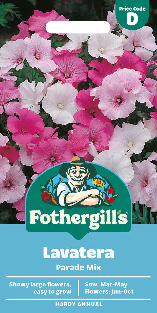 Mr Fothergill's Lavatera Parade Mix Seeds Packet