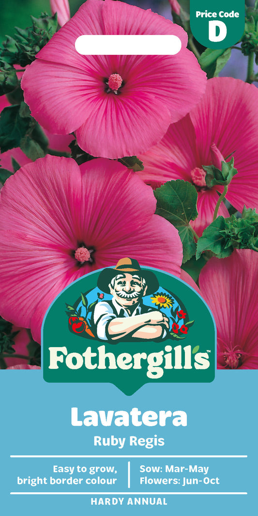Mr Fothergill's Lavatera Ruby Regis Seeds Packet