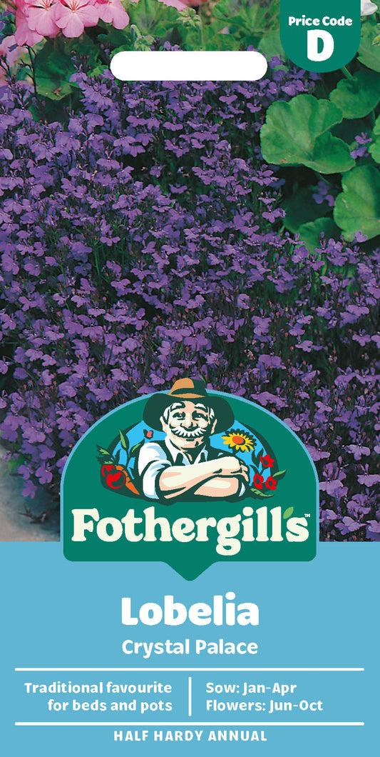 Mr Fothergill's Lobelia Crystal Palace Seeds Packet
