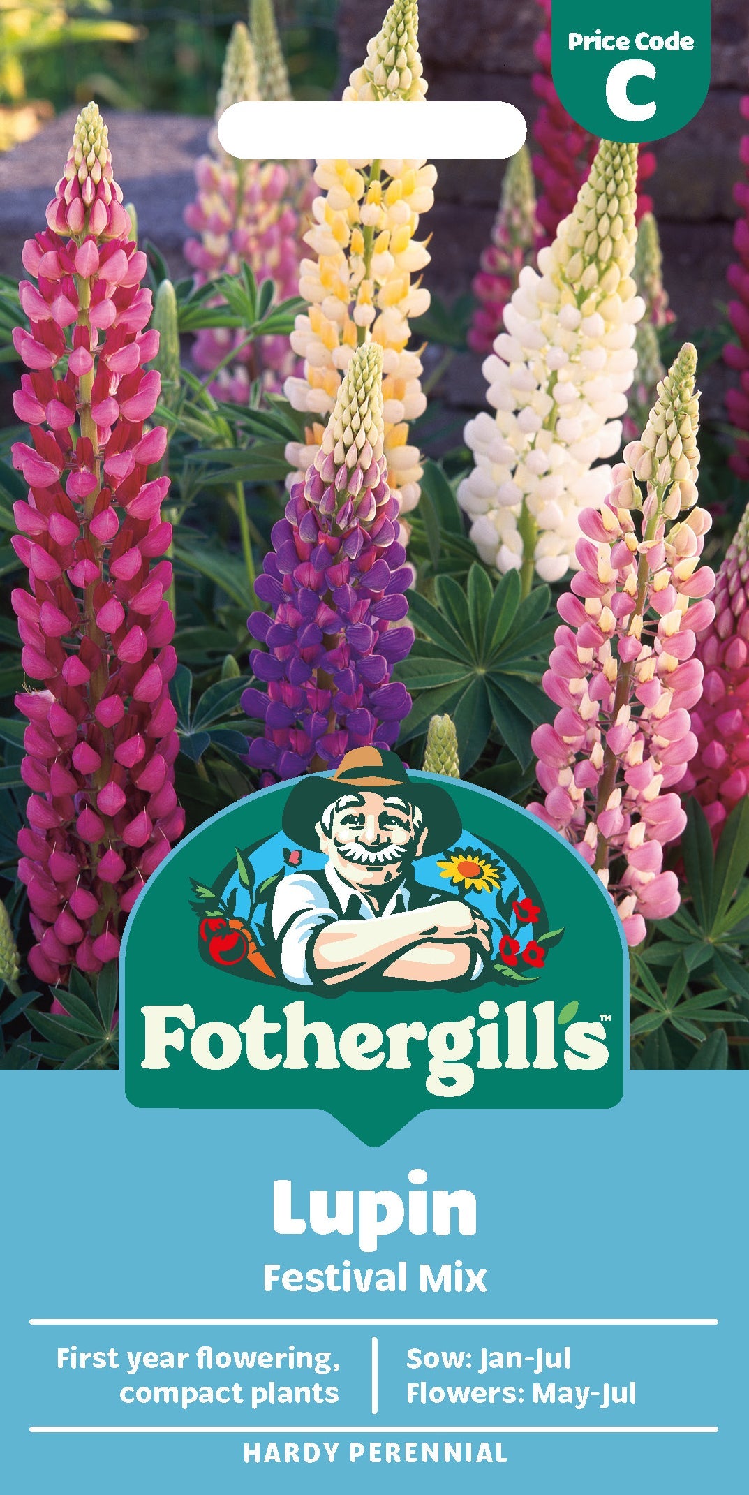Mr Fothergill's Lupin Festival Mix Seeds Packet