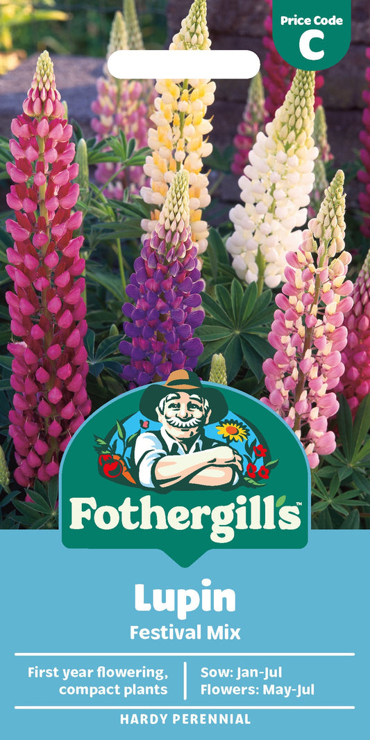 Mr Fothergill's Lupin Festival Mix Seeds Packet