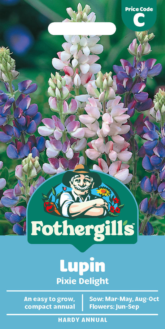 Mr Fothergill's Lupin Pixie Delight Seeds Packet