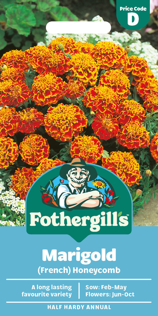 Mr Fothergill's Marigold (French) Honeycomb Seeds Packet