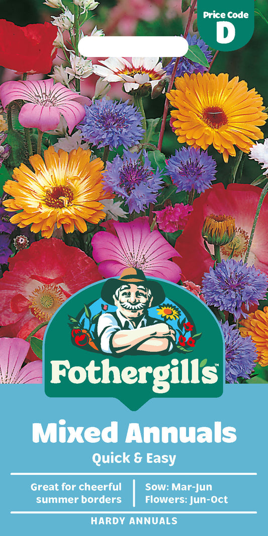 Mr Fothergill's Mixed Annuals Quick & Easy Seeds Packet