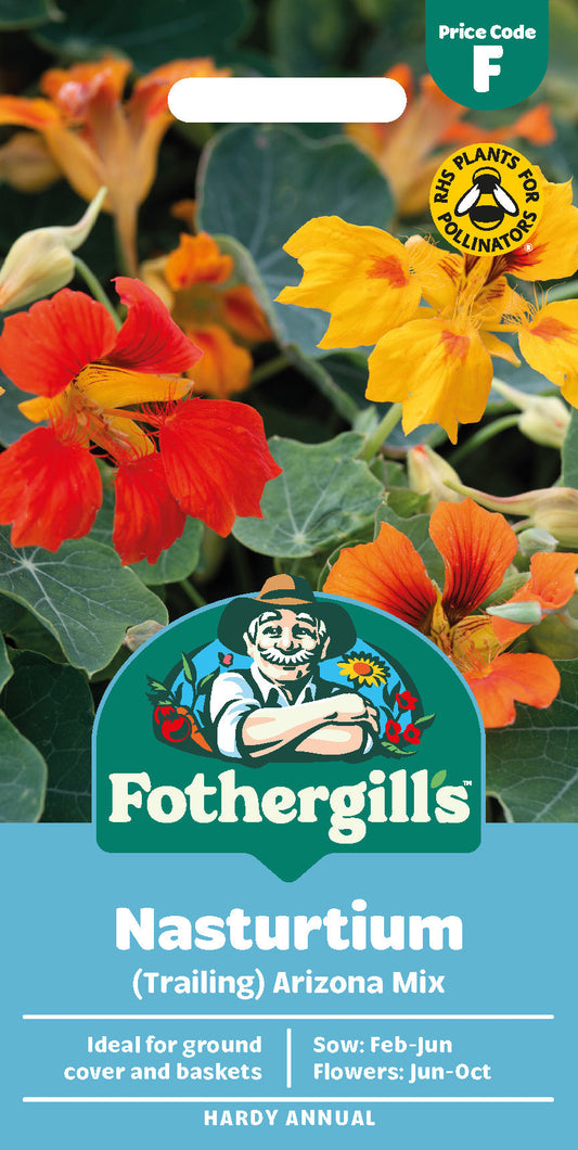 Mr Fothergill's Nasturtium Arizona Mix Seeds Packet