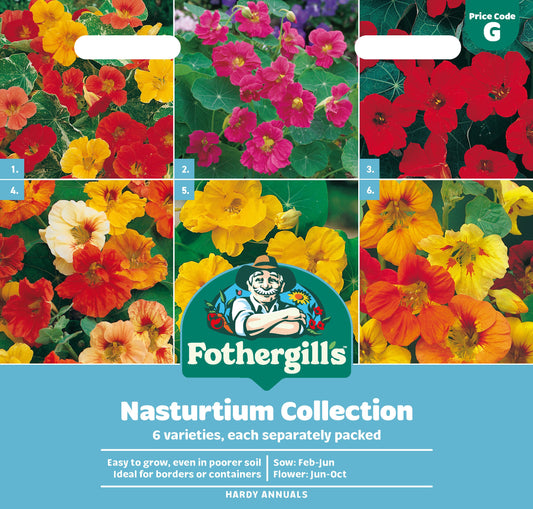Mr Fothergill's Nasturtium Collection Seeds Packet