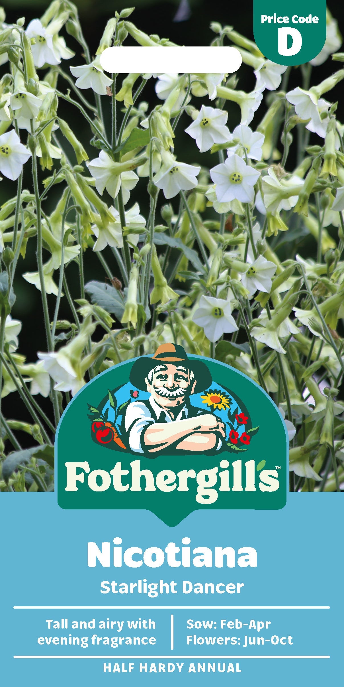 Mr Fothergill's Nicotiana Starlight Dancer Seeds Packet
