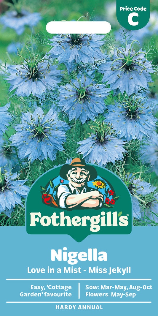 Mr Fothergill's Nigella Love In A Mist - Miss Jekyll Seeds Packet