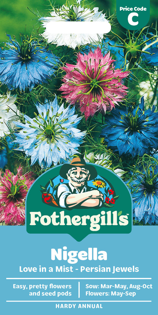 Mr Fothergill's Nigella Love In A Mist - Persian Jewels Seeds Packet