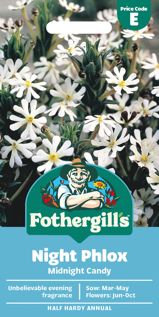 Mr Fothergill's Night Phlox Midnight Candy Seeds Packet