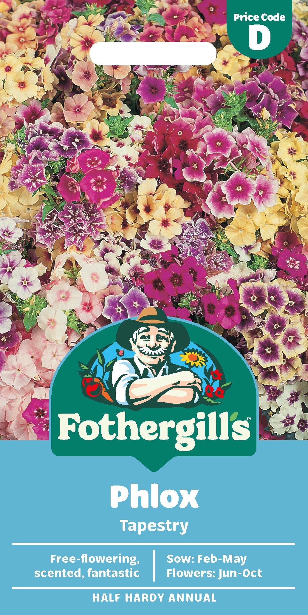 Mr Fothergill's Phlox Tapestry Seeds Packet