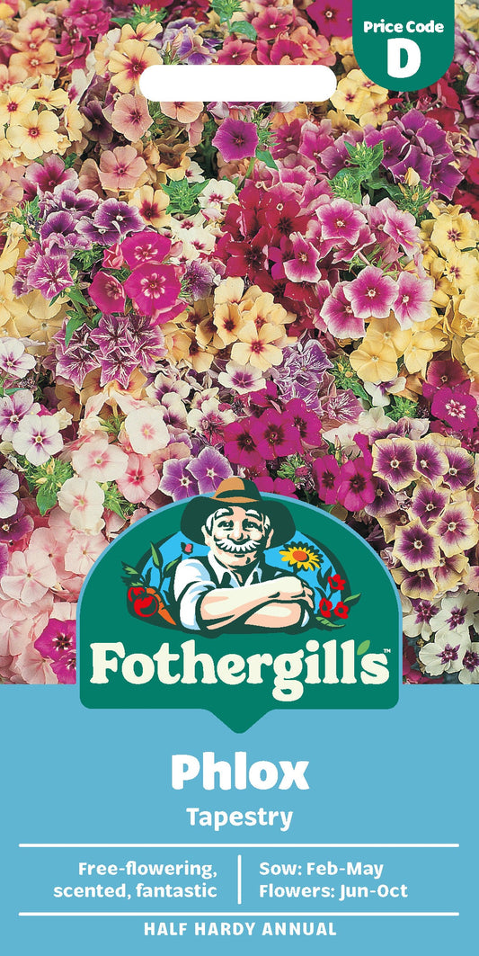 Mr Fothergill's Phlox Tapestry Seeds Packet
