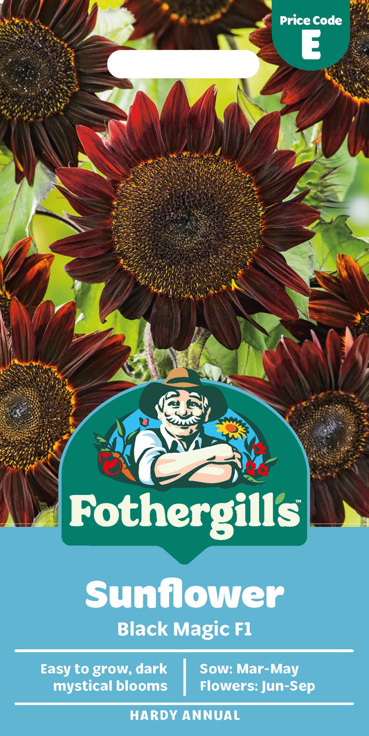 Mr Fothergill's Sunflower Black Magic F1 Seeds Packet