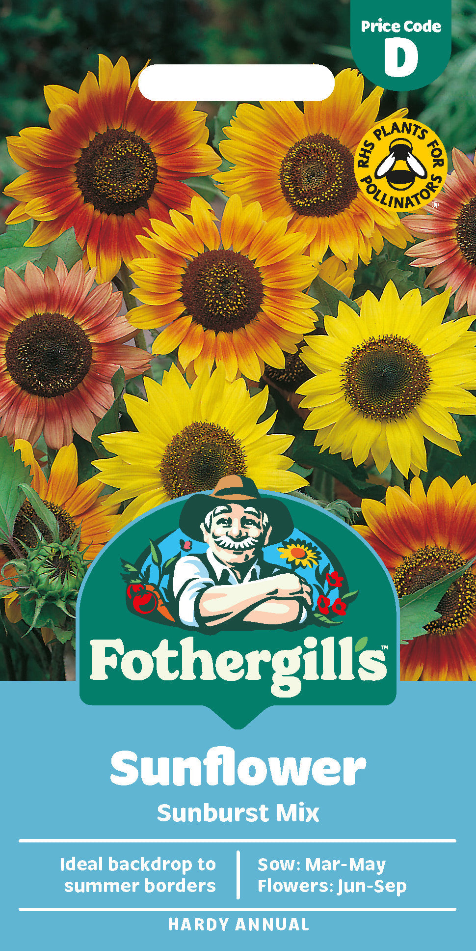 Mr Fothergill's Sunflower Sunburst Mix Seeds Packet