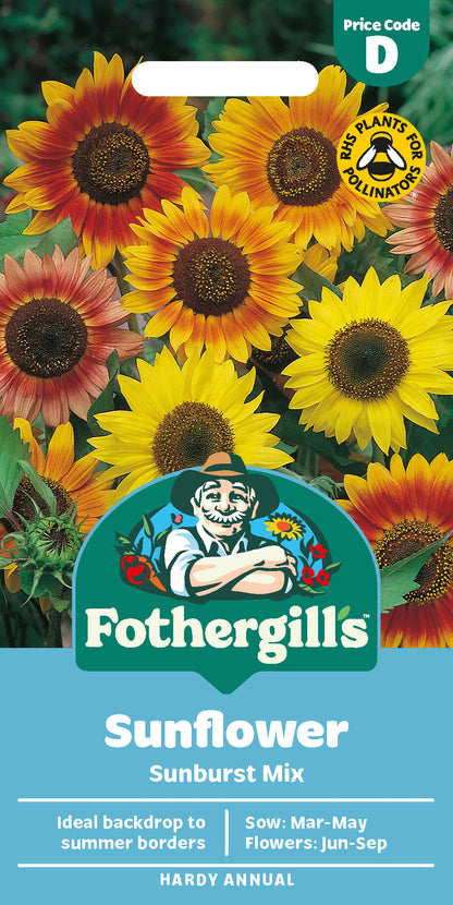 Mr Fothergill's Sunflower Sunburst Mix Seeds Packet