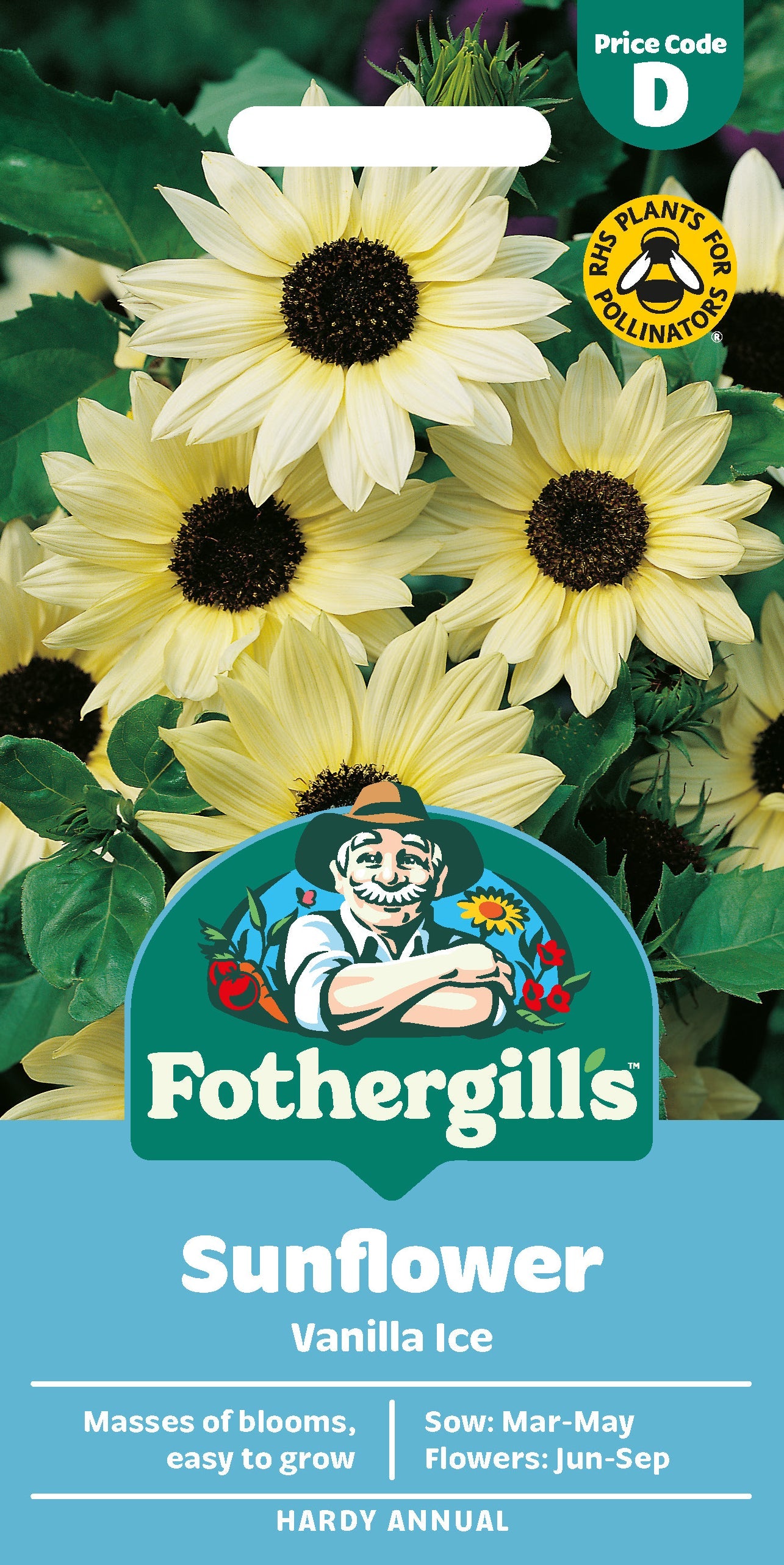 Mr Fothergill's Sunflower Vanilla Ice Seeds Packet