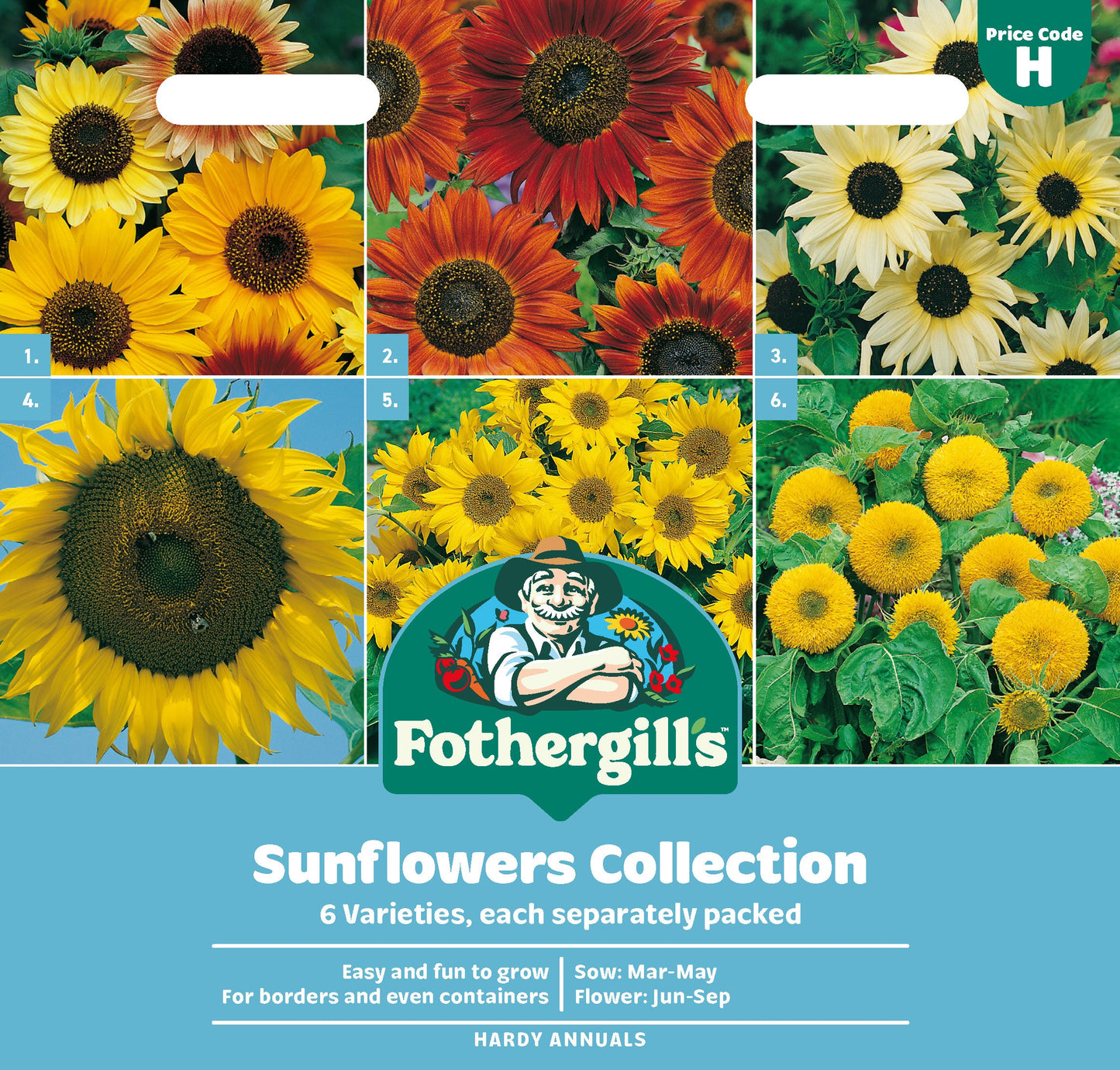 Mr Fothergill's Sunflowers Collection Seeds Packet
