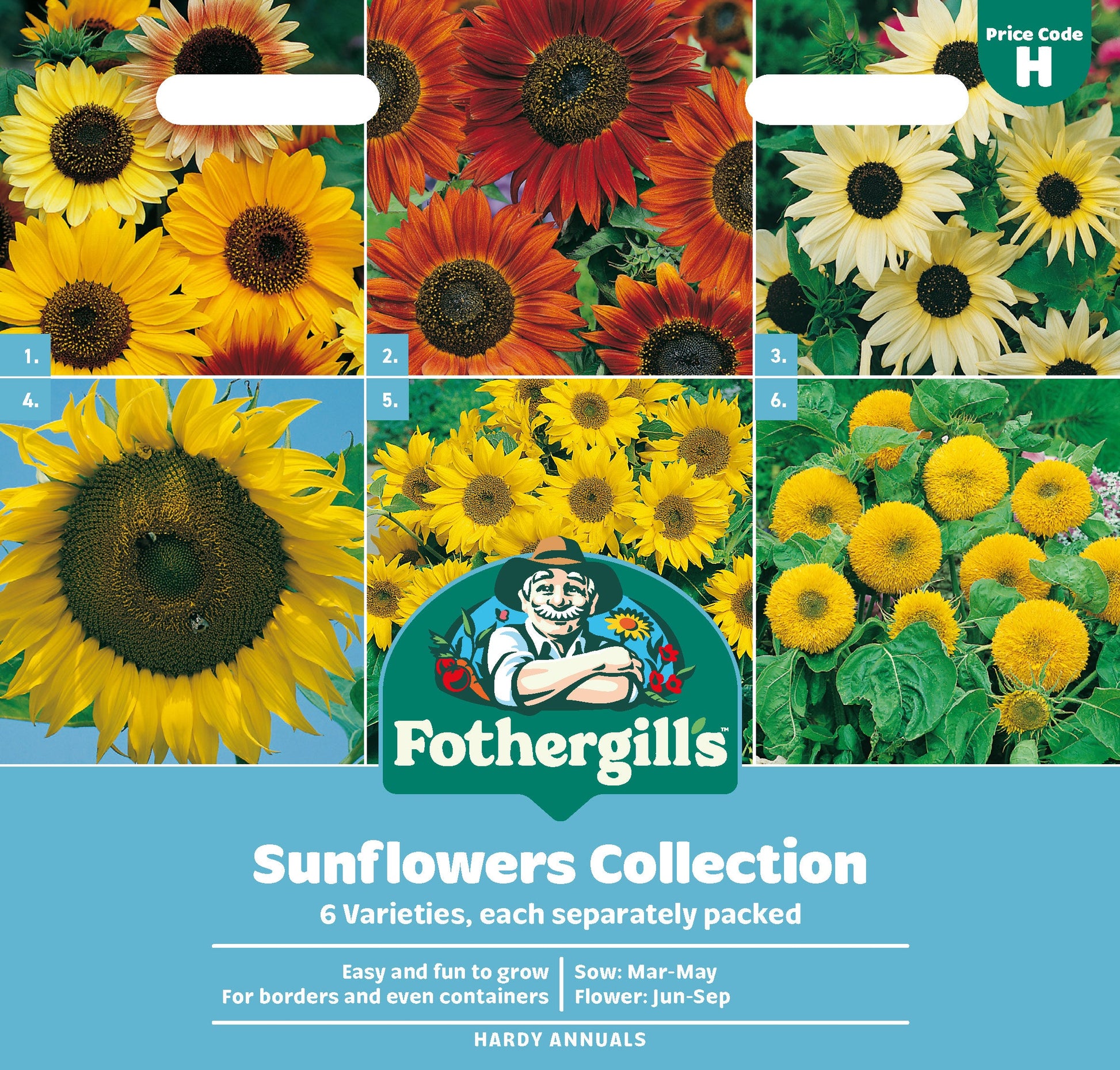 Mr Fothergill's Sunflowers Collection Seeds Packet