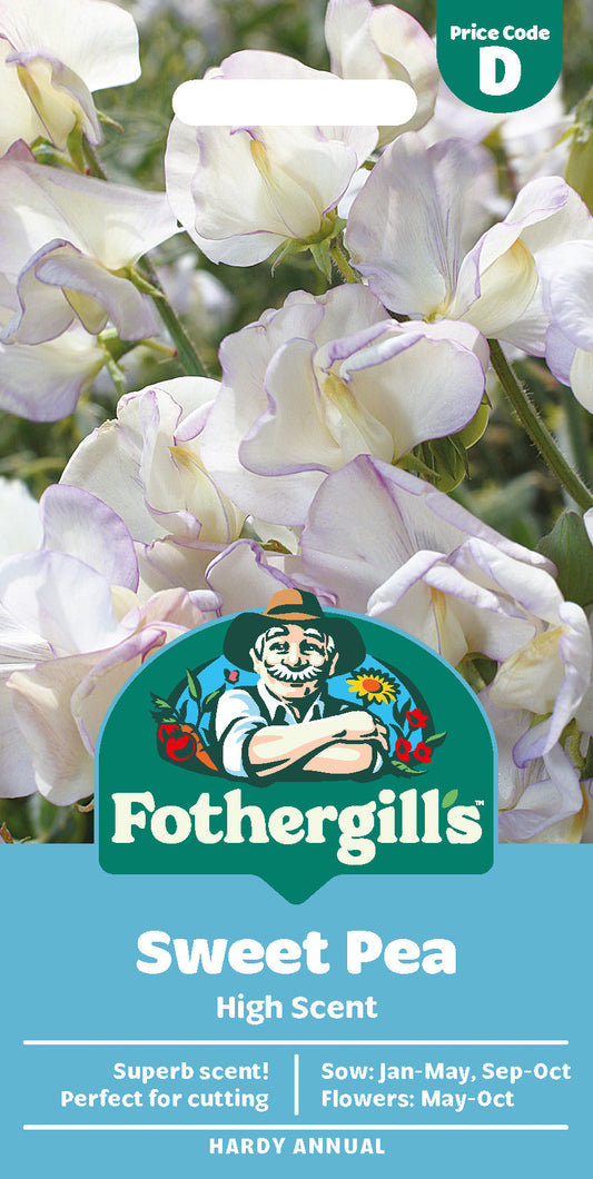 Mr Fothergill's Sweet Pea High Scent Seeds Packet