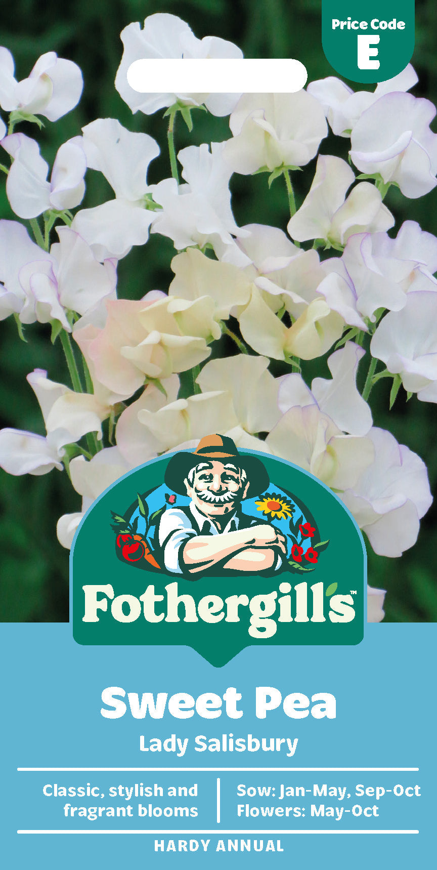 Mr Fothergill's Sweet Pea Lady Salibury Seeds Packet