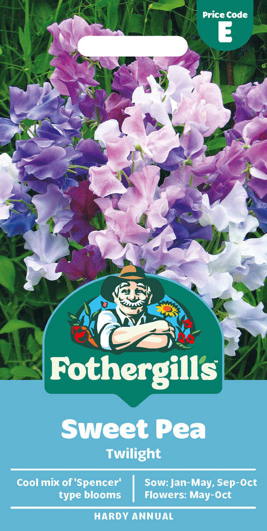 Mr Fothergill's Sweet Pea Twilight Seeds Packet