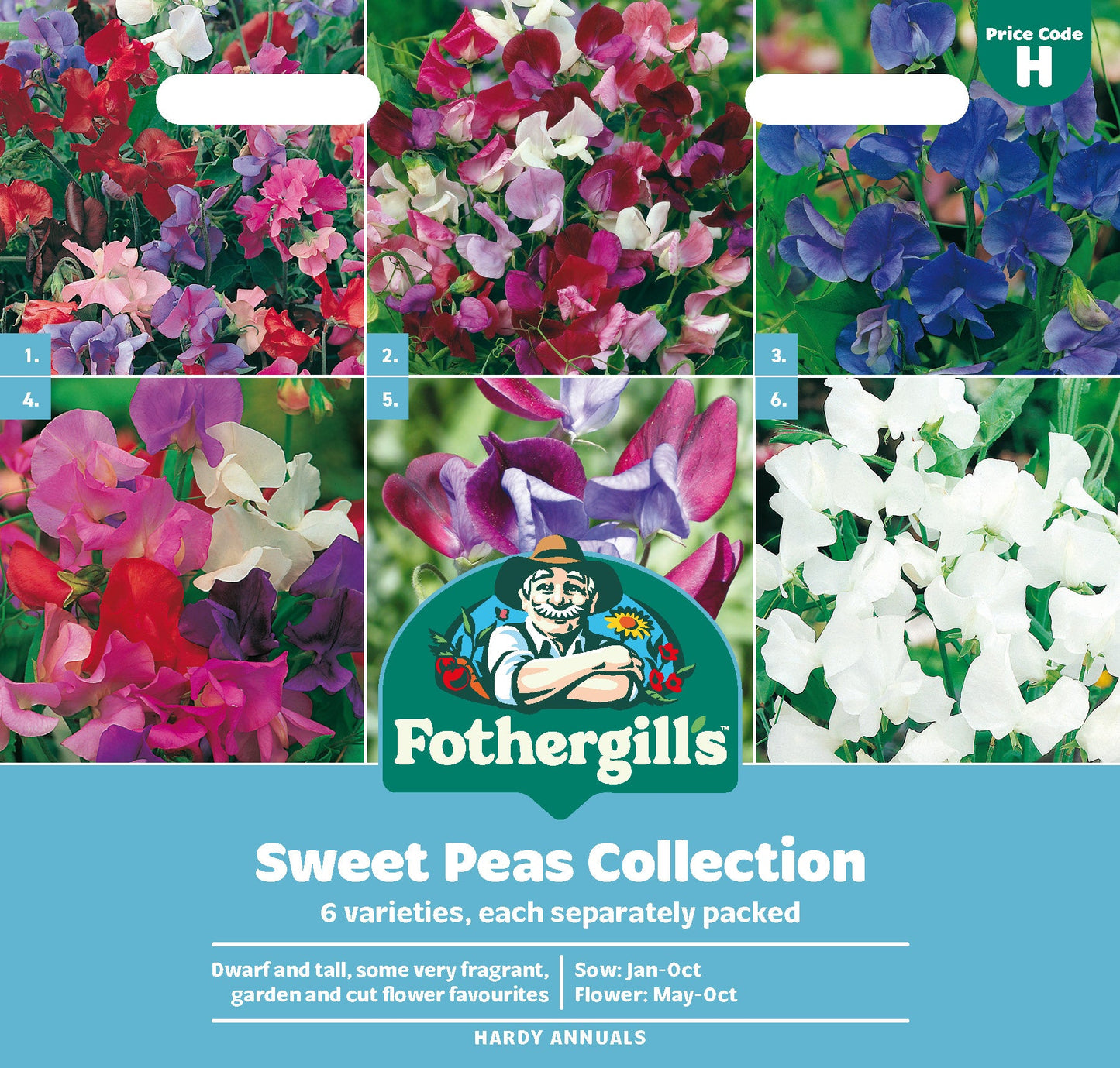 Mr Fothergill's Sweet Peas Collection Seeds Packet
